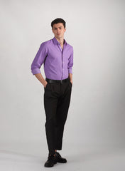 Men’s Premium Office Wear Cotton Formal Shirt – Slim Fit, Rich Purple