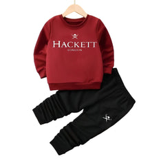 Boys' Hackett London Tracksuit – Red Top & Black Pants