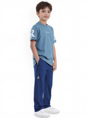 Boys' Active Blue Adidas Trousers – Ideal for Play or Training, Featuring Breathable Fabric